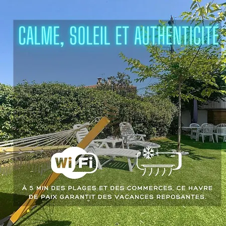 Апартаменты T3 Private Garden 2 Steps From The Center-clim Сен-Рафаэль